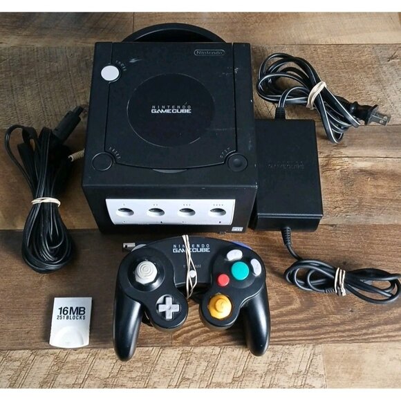 Nintendo Gamecube Console DOL-001 Black - Tested and Working - Picture 1 of 11